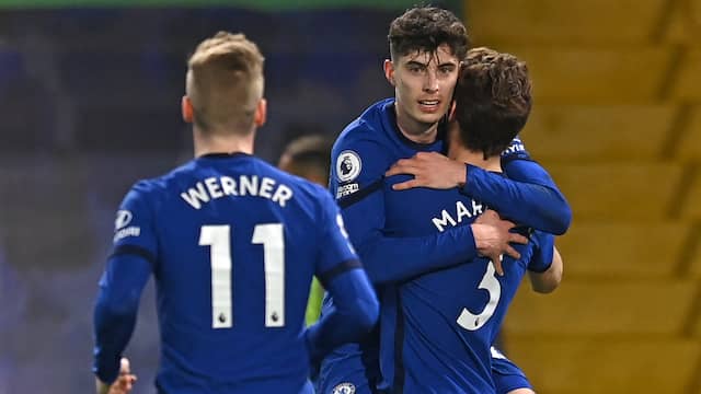 Kai Havertz pakte een hoofdrol in de thuiswedstrijd van Chelsea tegen Everton.