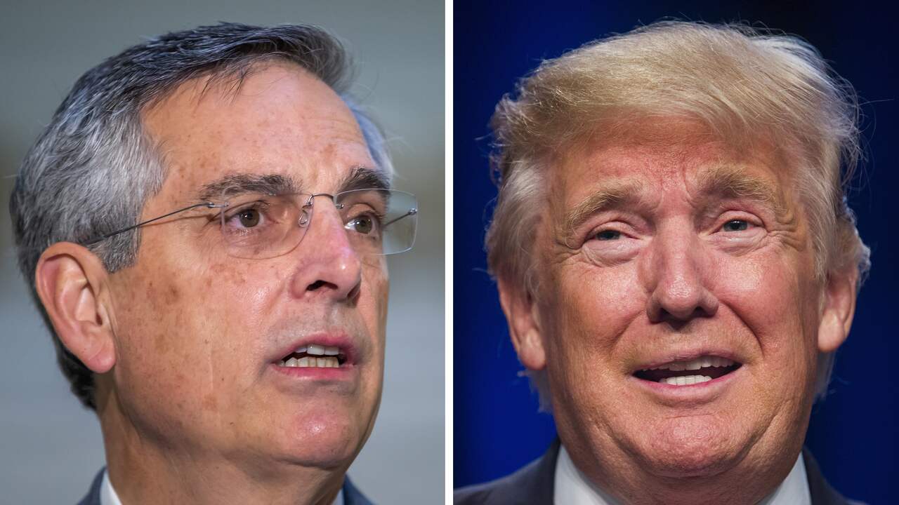 Beeld uit video: Audio: Trump zet partijgenoot onder druk voor extra stemmen