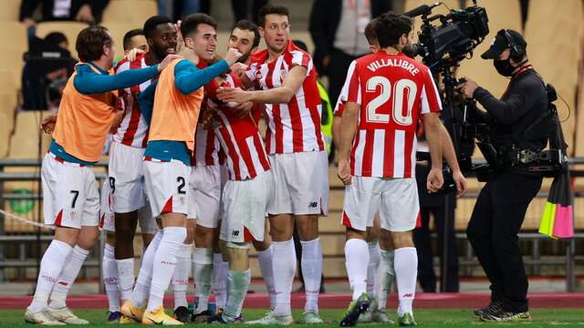 Athletic viert de winnende treffer van Iñaki Williams.