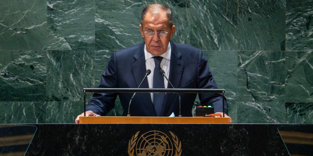 Minister Lavrov haalt uit bij VN: 'Westen vecht strijd uit met Rusland'