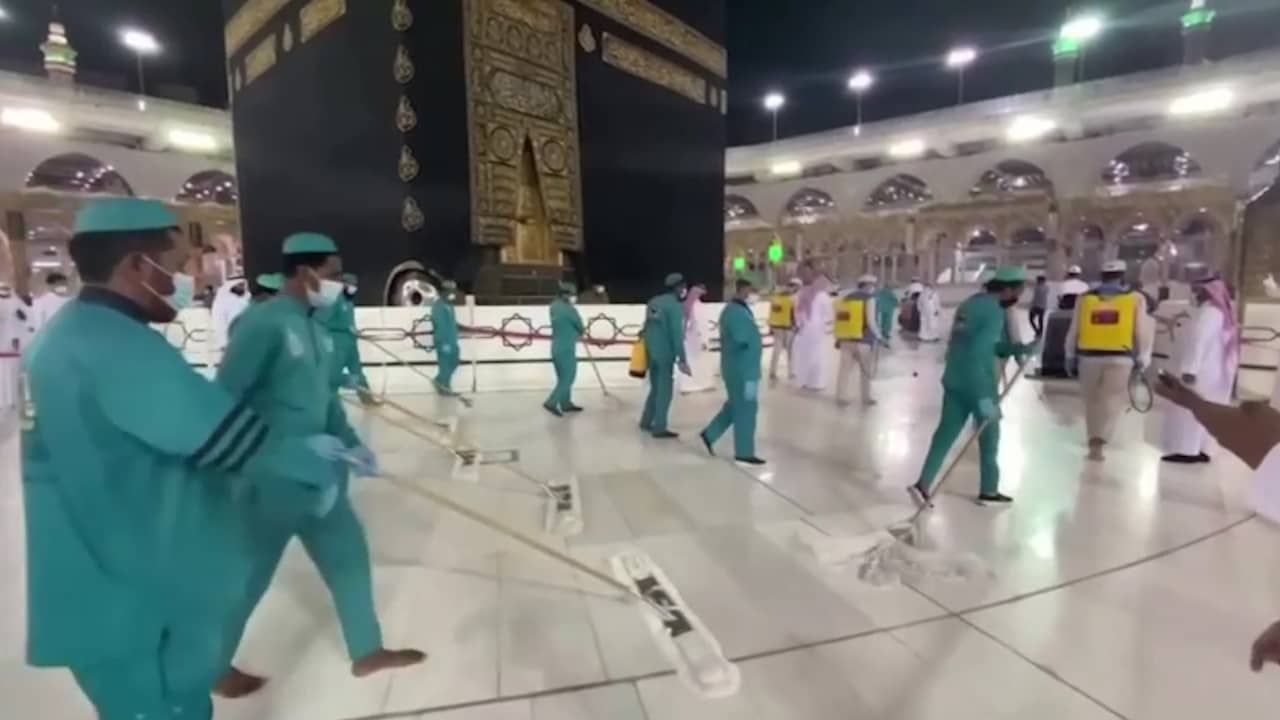 Beeld uit video: Mekka bereidt zich voor op aangepaste hadj in coronatijd