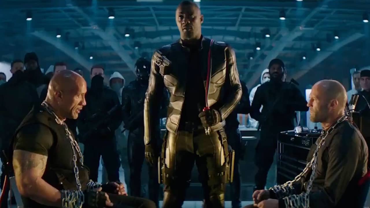 Beeld uit video: The Rock zit Idris Elba achterna in spin-off Fast & Furious