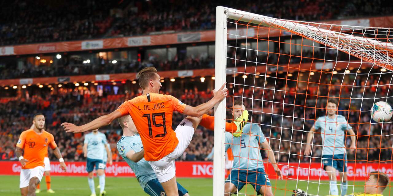 Luuk de Jong na belangrijke goal voor Oranje: 'Werd tijd dat ik ging scoren'