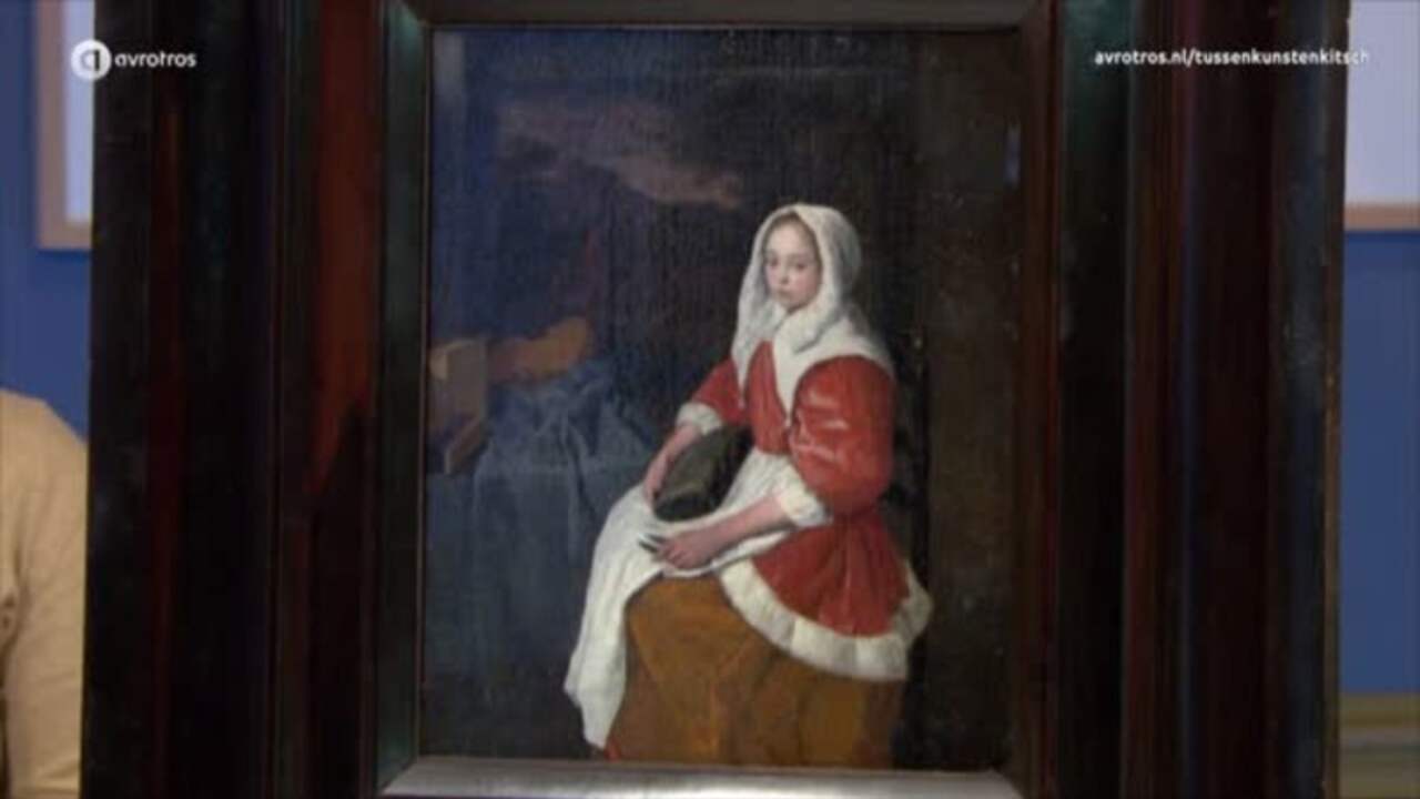 Schilderij van Joost van Geel, het Kantwerkstertje