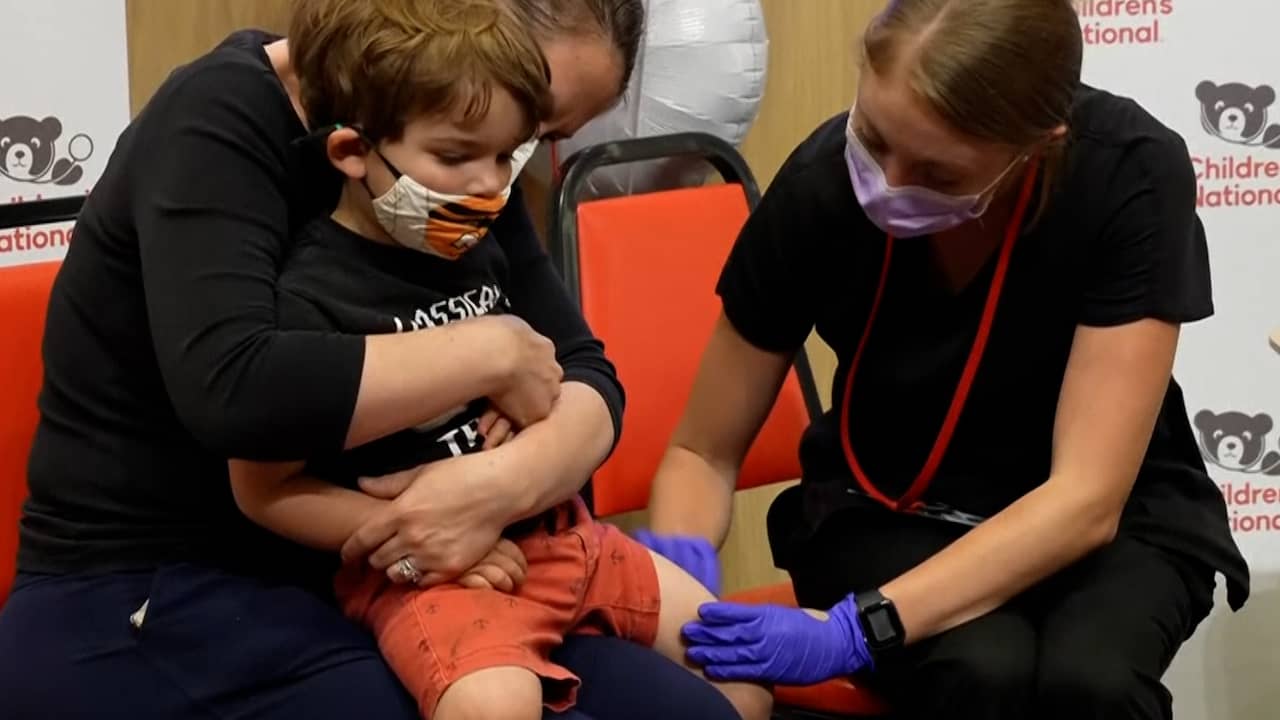 Beeld uit video: Kinderen onder de vijf jaar in VS gevaccineerd