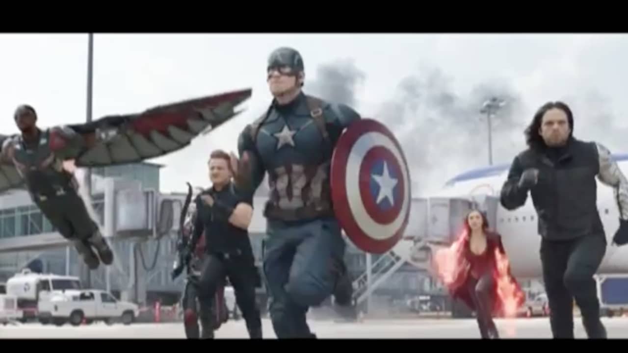 Beeld uit video: Scarlett Johansson in Captain America: Civil War