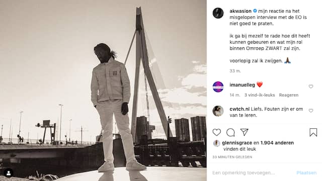 Akwasi reageert erop, zei hij "mevrouw" Interview met het Ethics Office.  (Foto: Instagram / Akuasi)