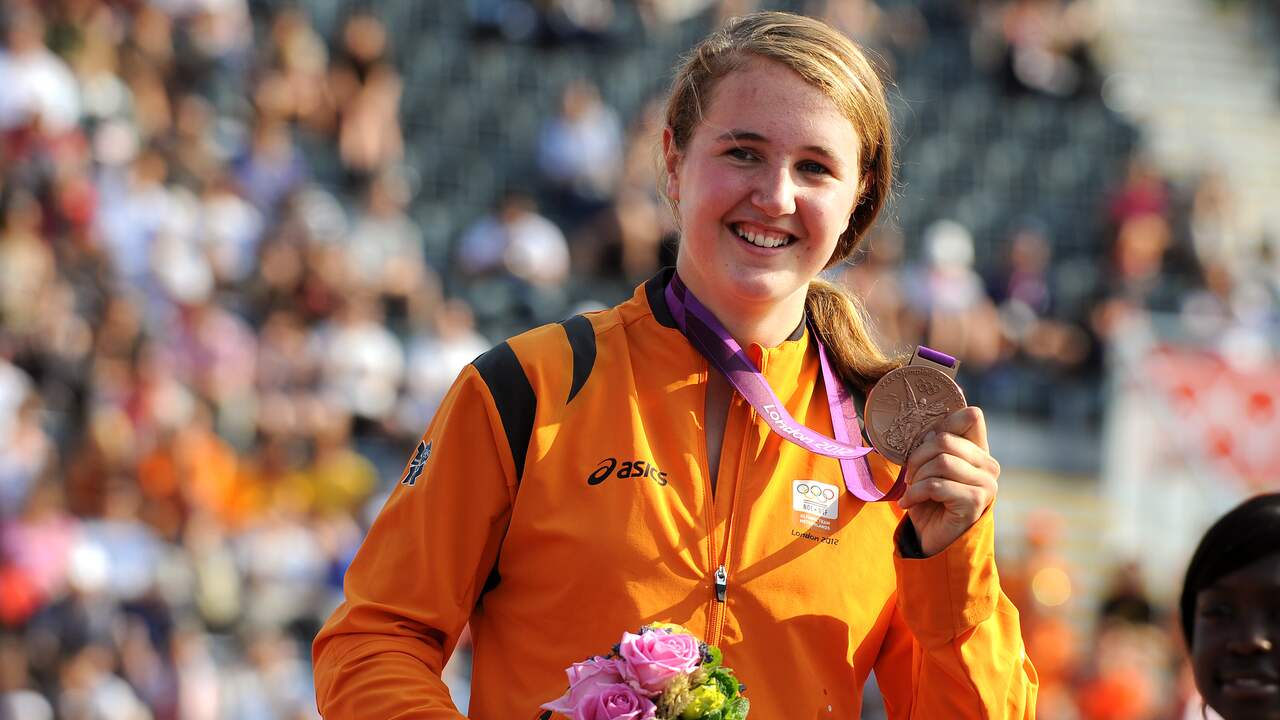 Laura Smulders met olympisch brons in 2012.