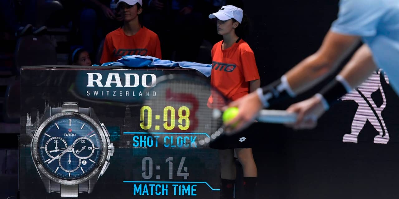 Tennissers krijgen vanaf 2020 bij elk ATP-toernooi met schotklok te maken