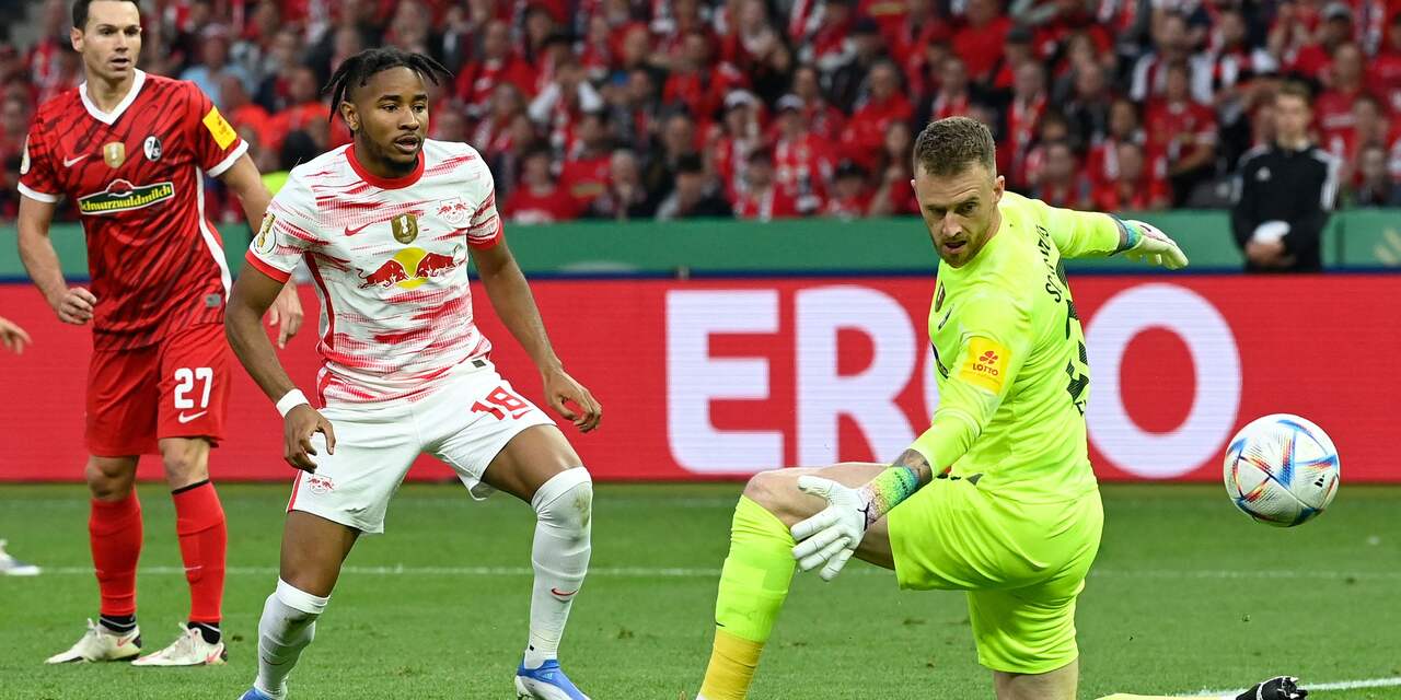 Flekken verliest met Freiburg na penalty's bekerfinale van tiental Leipzig