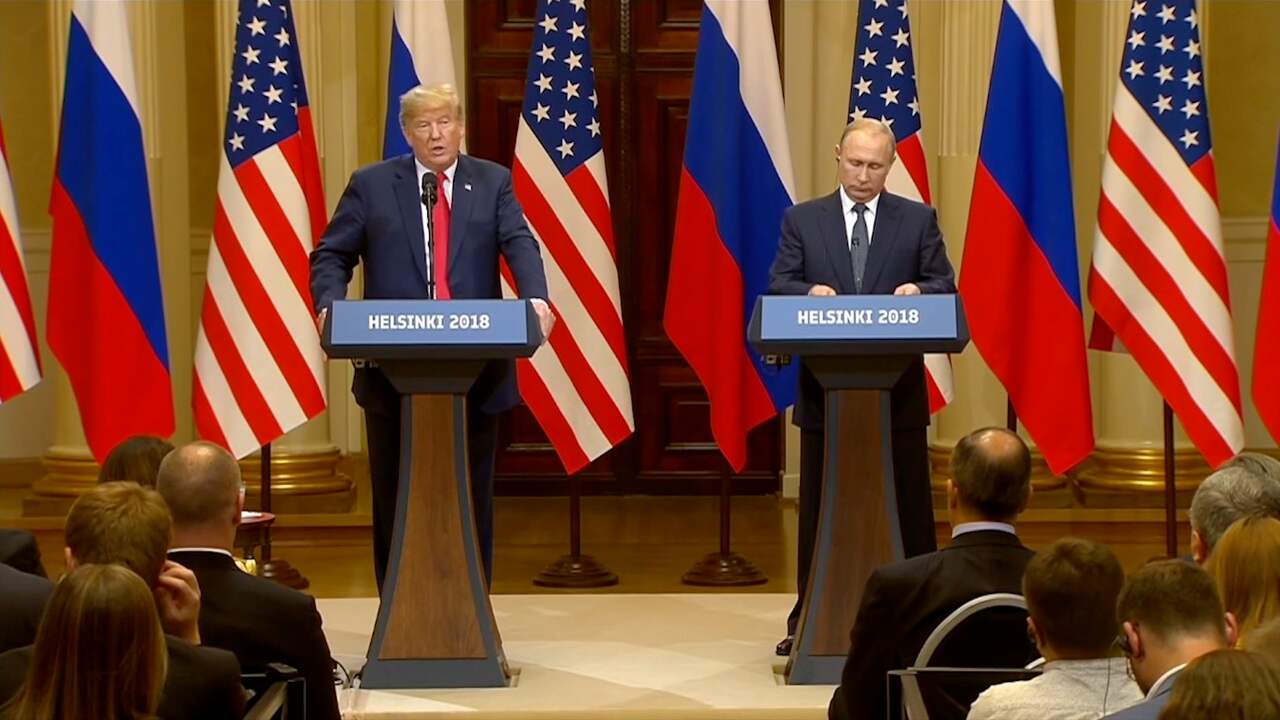 Beeld uit video: Dit zei Trump maandag: 'Ik kende Poetin niet, dus kan er geen inmenging zijn'