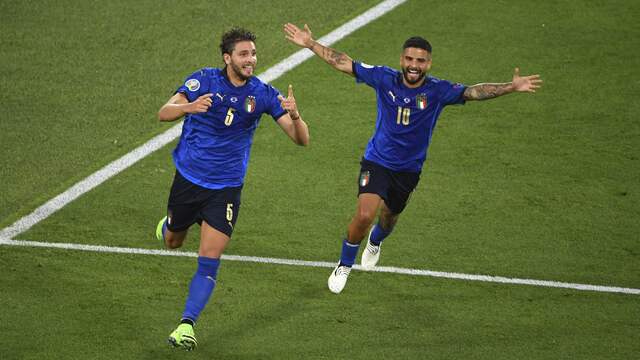 Locatelli is door het dolle heen na zijn openingstreffer voor Italië.