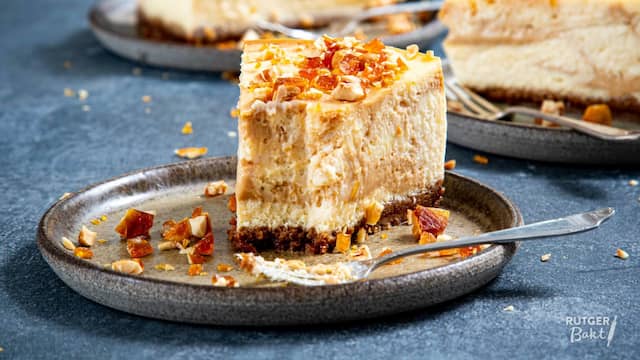 Karamelcheesecake kun je makkelijk zelf maken.