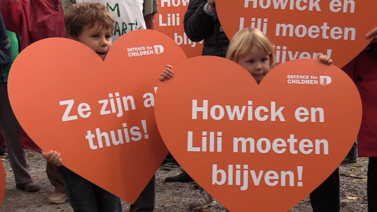 Beeld uit video: Demonstratie voor Lili en Howick in Den Haag: 'De politiek kijkt weg'