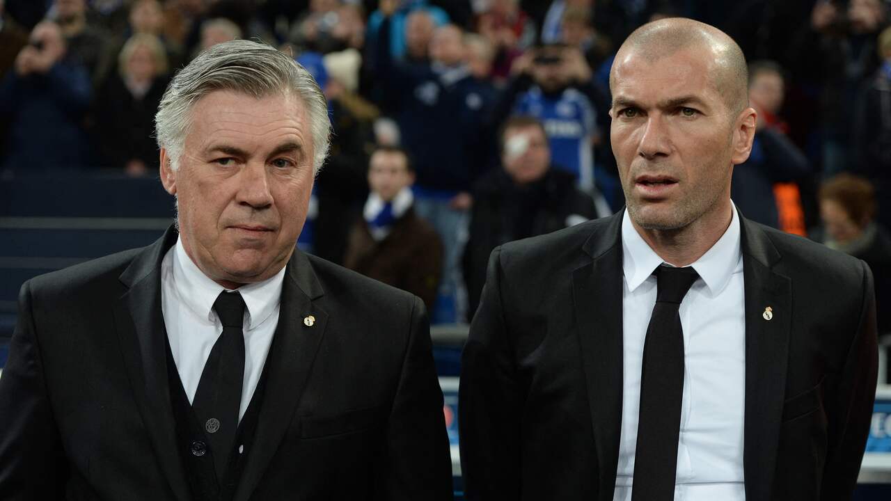 Zidane was assistent onder Ancelotti bij Real Madrid.