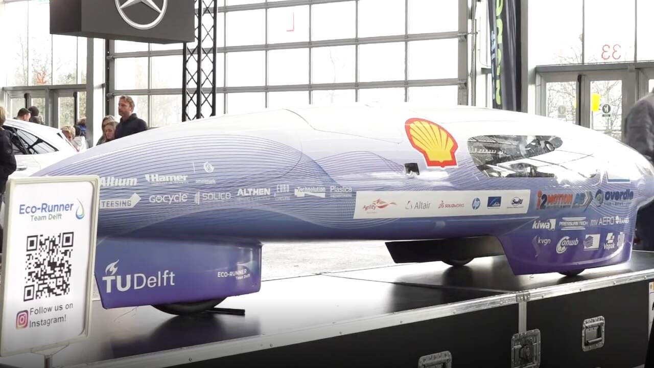 TU Delft toont prototype van auto die op waterstof rijdt