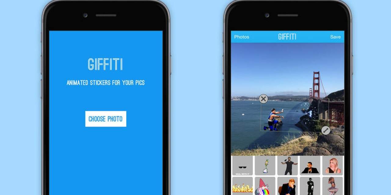 App laat bewegende gif-afbeeldingen aan foto’s toevoegen
