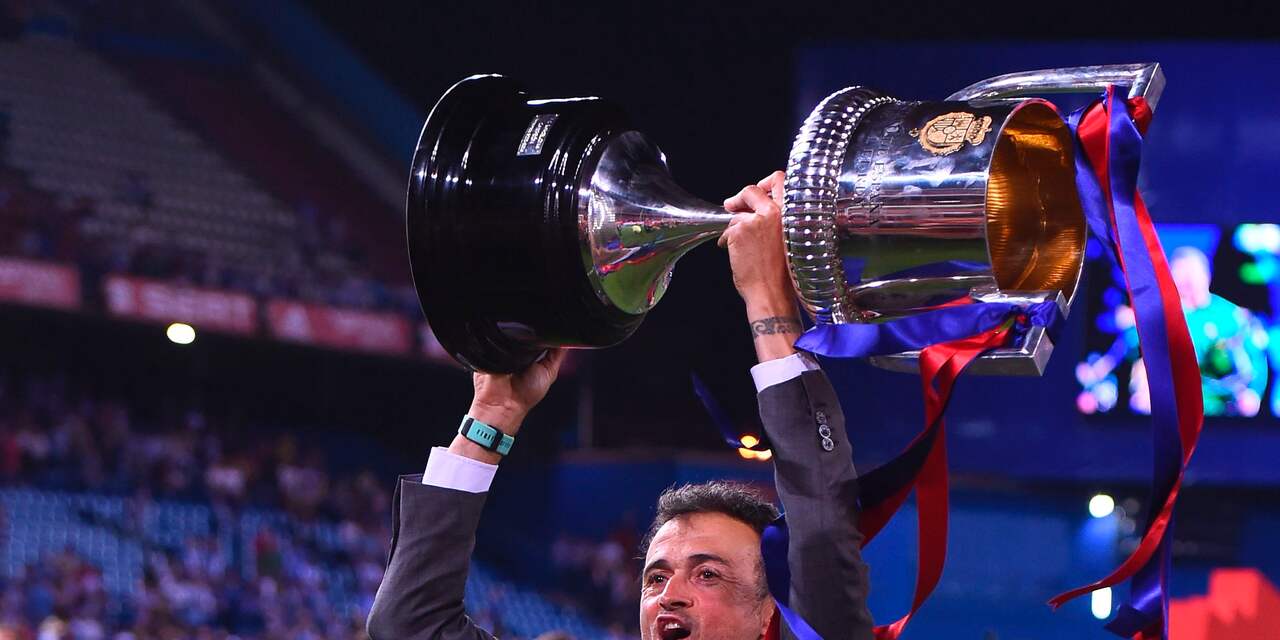 Trainer Luis Enrique noemt Barcelona bij afscheid 'een grote familie'