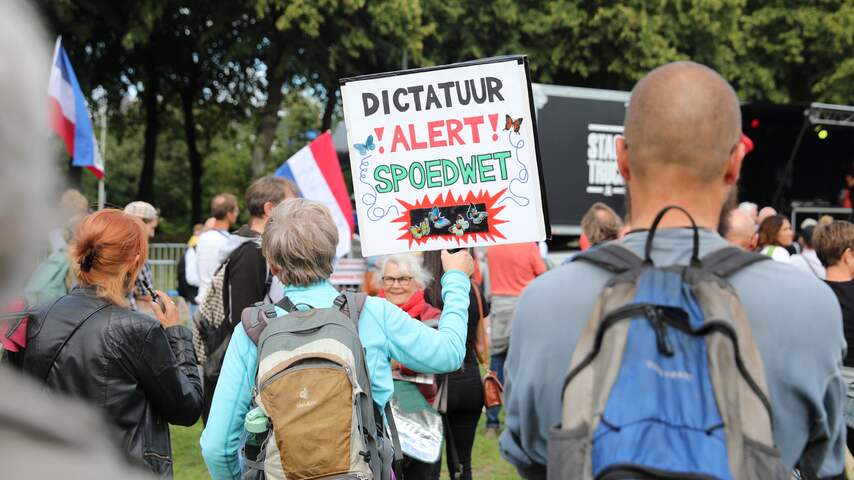 demonstratie, coronamaatregelen, Den Haag, 23 augustus
