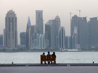 Beeld van de Qatarese hoofdstad Qatar