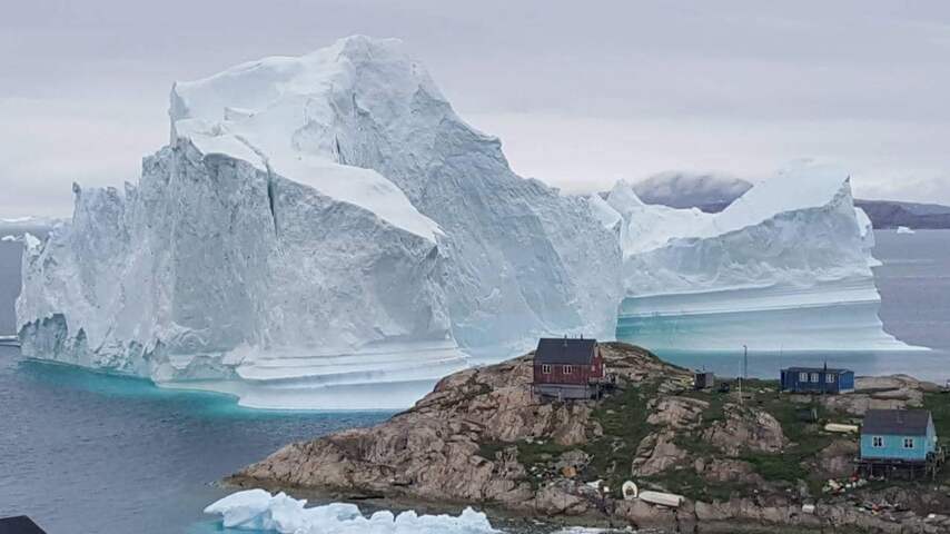Groenland vreest tsunami door afgebroken ijsberg bij kustplaats
