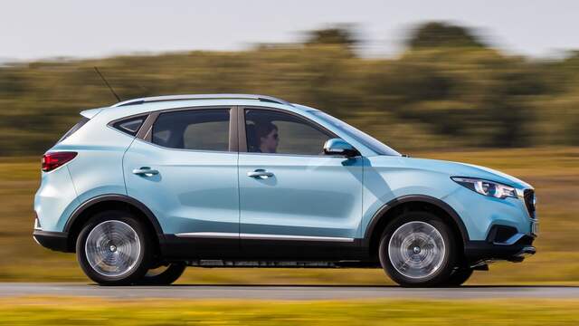 De elektrische MG ZS.