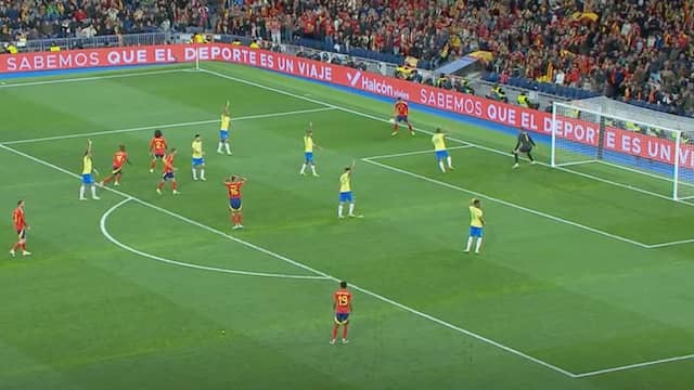Samenvatting: Spektakelstuk tussen Spanje en Brazilië eindigt onbeslist (3-3)