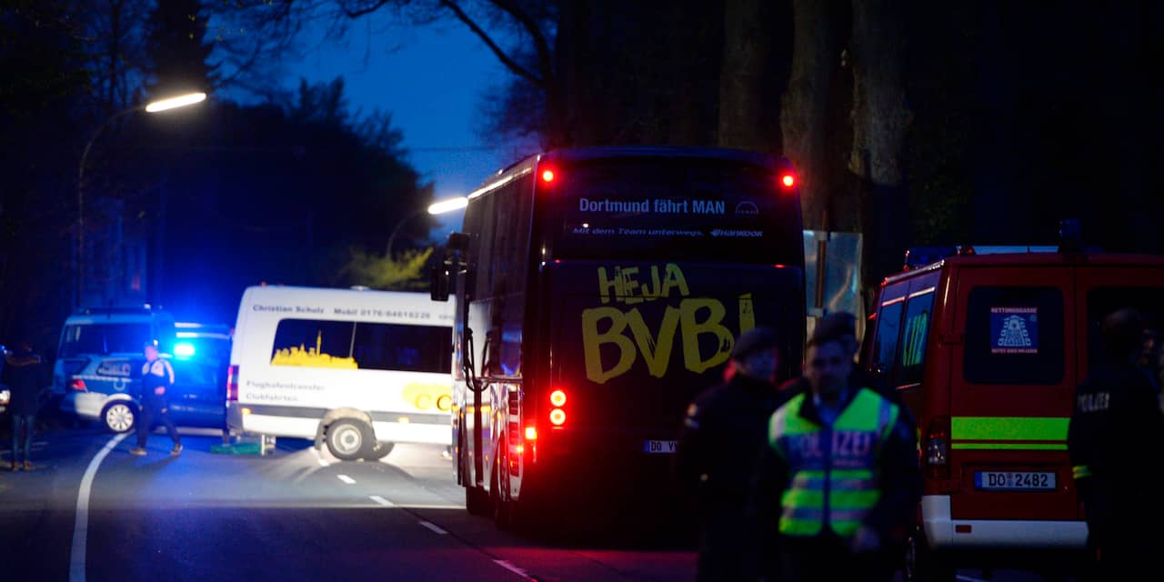 Duits OM ziet aanslag op spelersbus Borussia Dortmund als poging tot moord