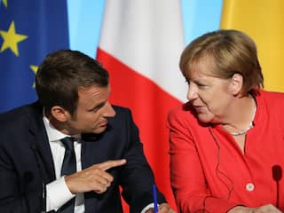 Merkel en Macron willen apart budget voor eurozone