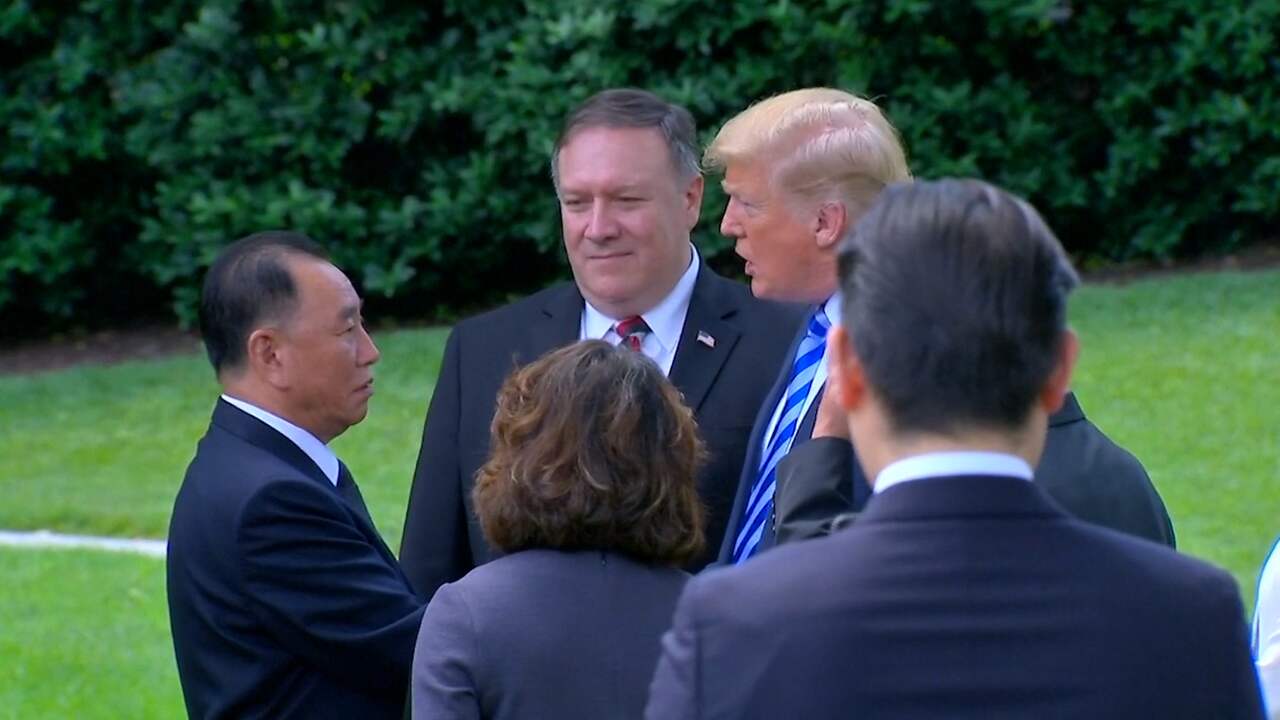 Trump doet Noord-Koreaanse delegatie uitgeleide bij Witte Huis