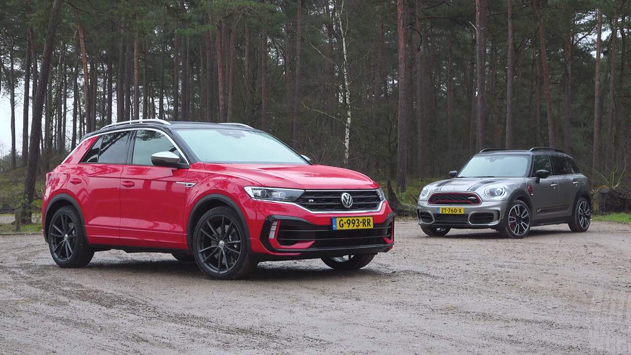 Eerste dubbeltest: Volkswagen T-Roc R tegen de MINI Countryman JCW