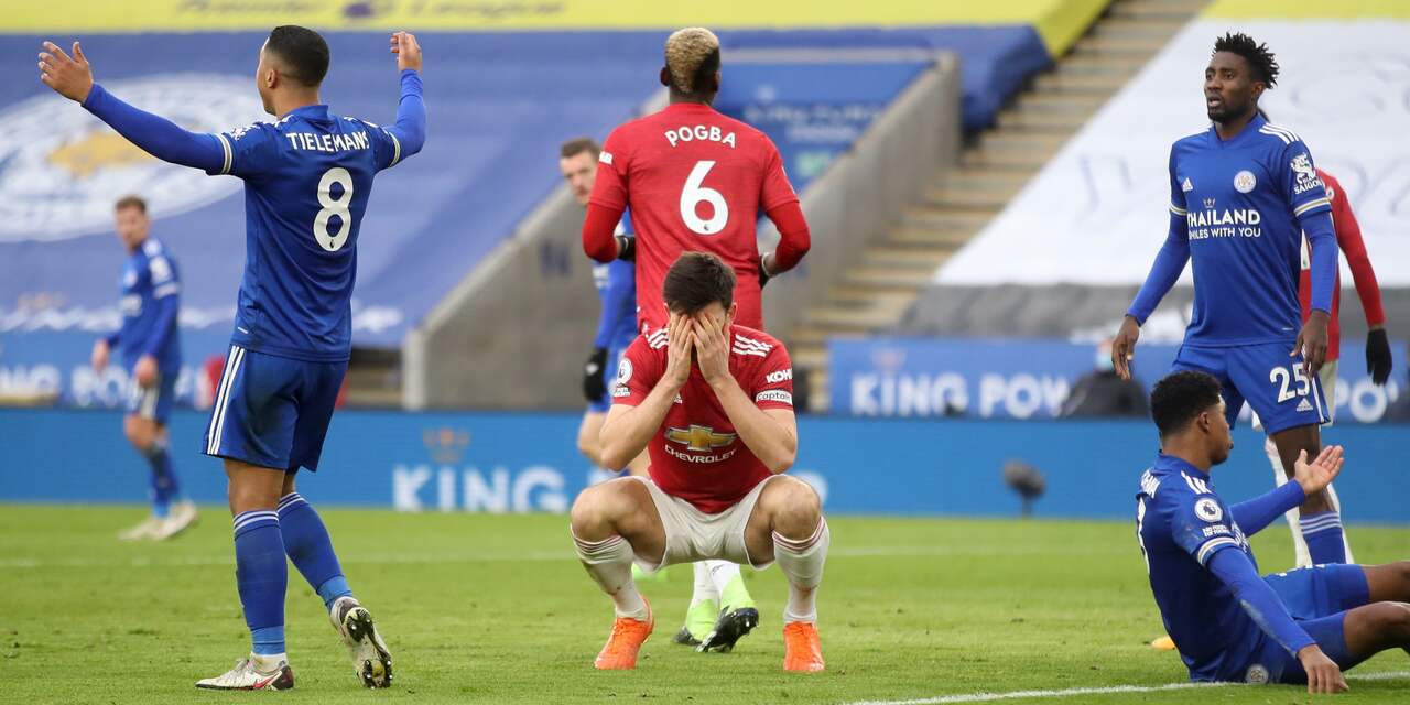 United speelt gelijk in topper bij Leicester, El Ghazi scoort voor winnend Villa