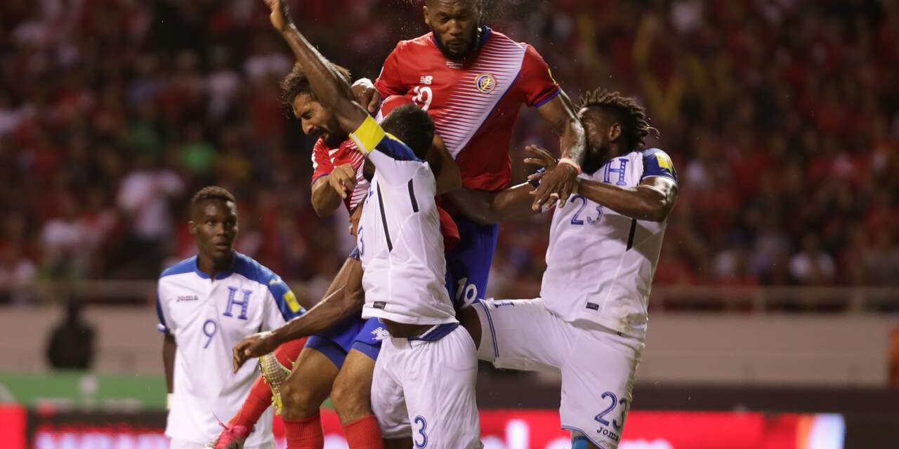 Costa Rica kwalificeert zich voor WK na late gelijkmaker tegen Honduras