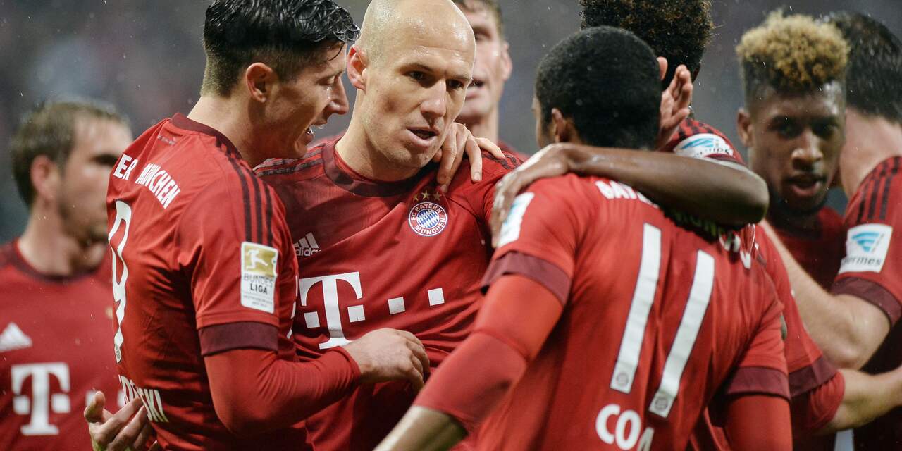 Robben zegeviert met Bayern München, Juventus blijft winnen in Serie A 