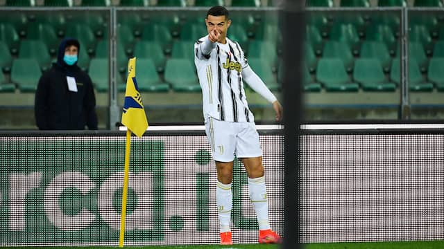 Een goal van Cristiano Ronaldo was niet genoeg voor Juventus.