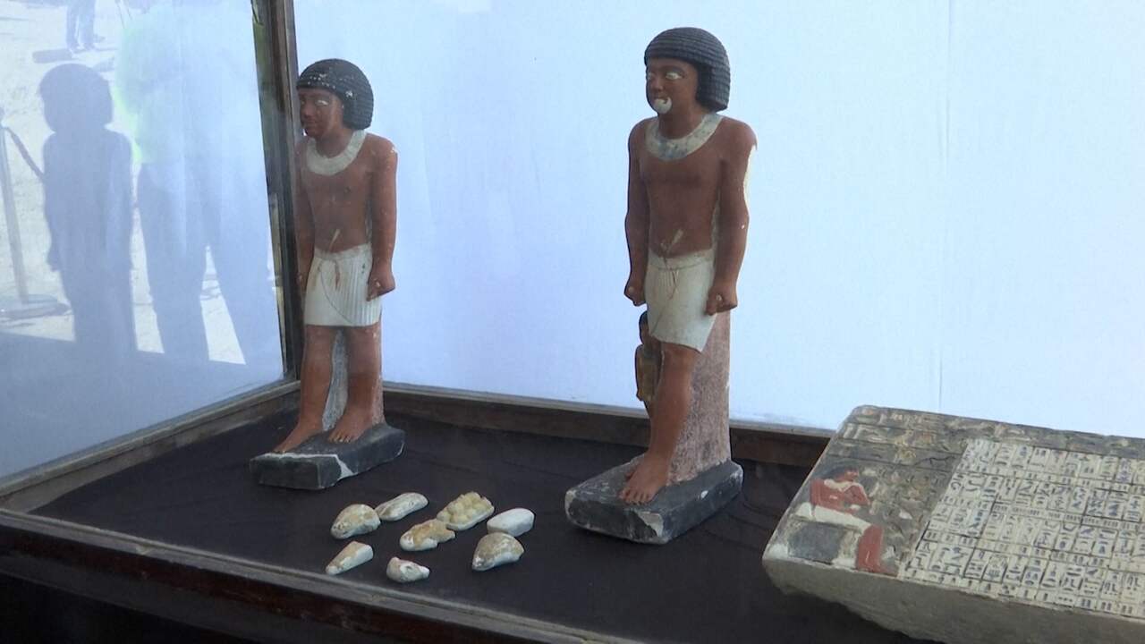Beeld uit video: Egypte toont tientallen nieuwe vondsten uit de oudheid