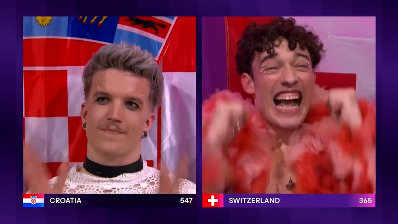 Dit is het moment dat Zwitserland het Songfestival wint NU.nl