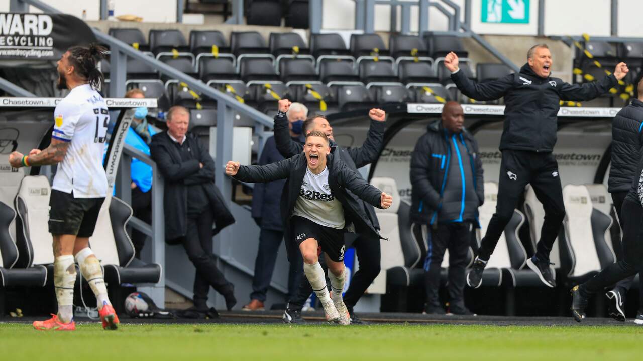 Ontlading bij Derby County.