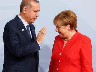 Erdogan en Merkel