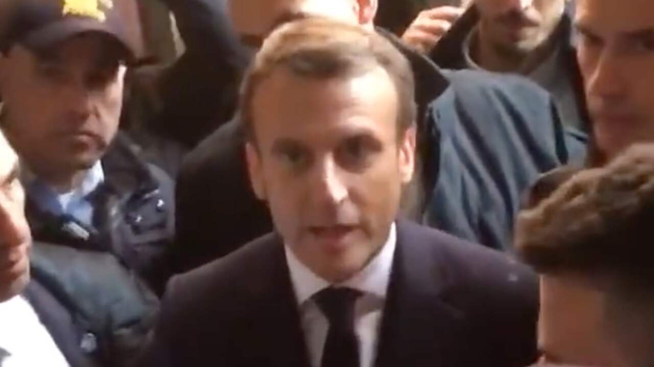 Macron valt uit tegen Israëlische agenten in Jeruzalem