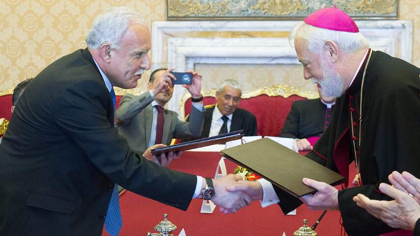 Vaticaanstad sluit verdrag met Palestina