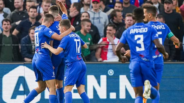 FC Drita scoorde twee keer in De Kuip en kreeg kansen op meer.