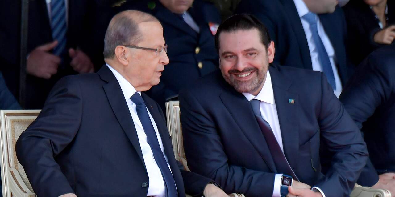 Libanese premier Al-Hariri schort aftreden op verzoek van president op
