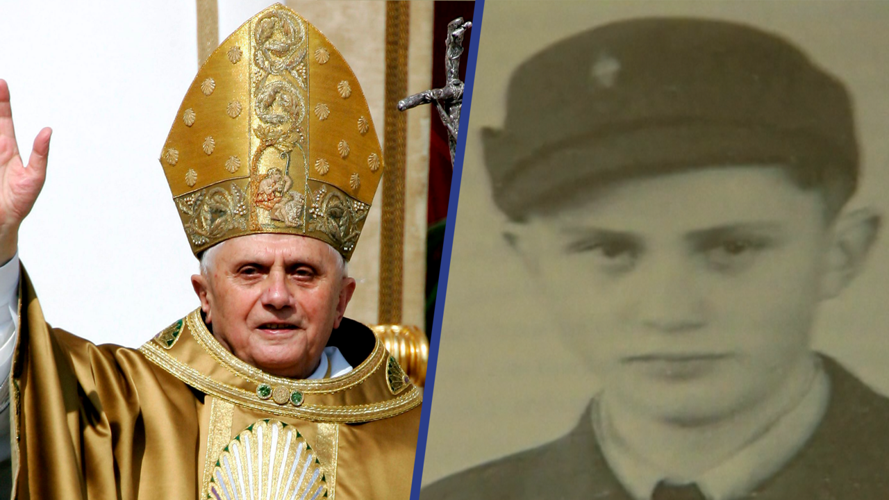Beeld uit video: Bekijk oude beelden van de overleden oud-paus Benedictus