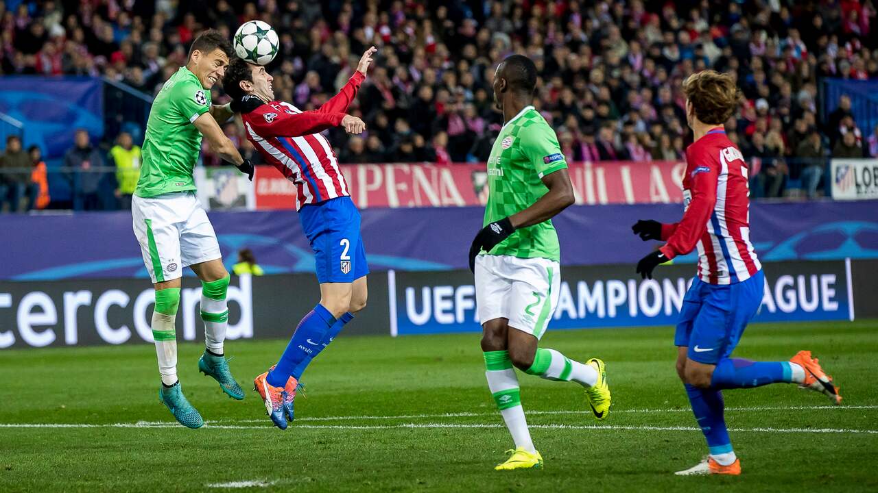 Samenvatting Atletico Madrid-PSV (2-0)