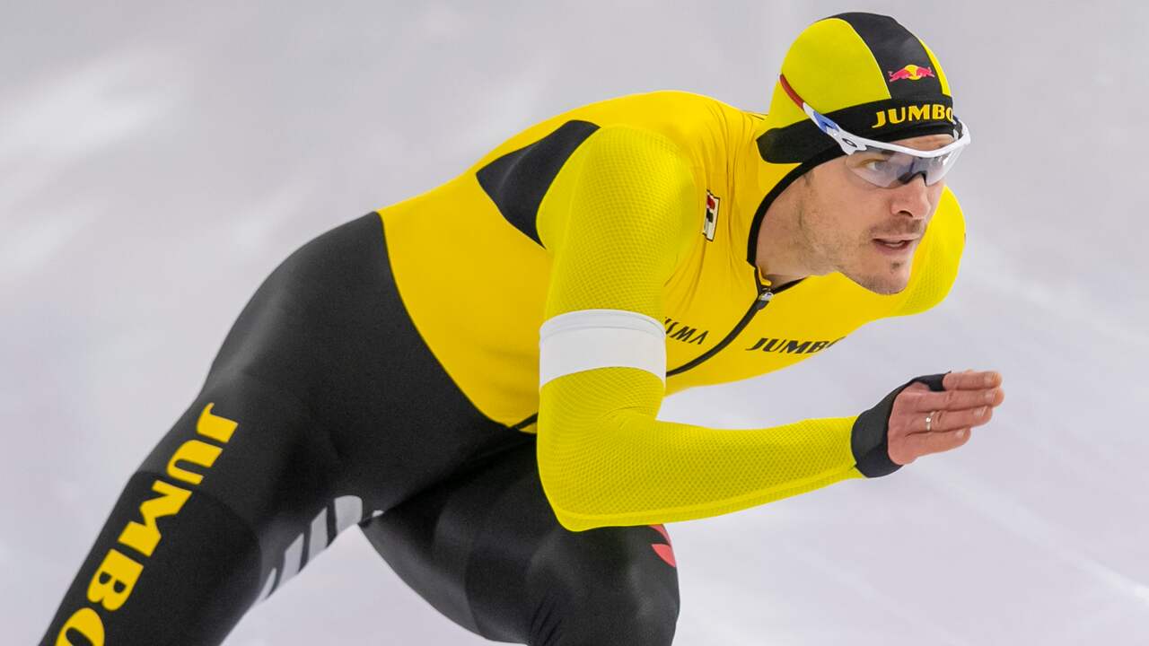 Hein Otterspeer greep net naast een WK-ticket op de 500 meter.
