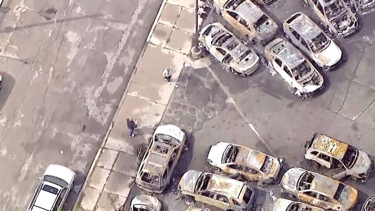 Beeld uit video: Luchtbeelden tonen omvang schade na protesten in Wisconsin