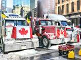 Blokkades, nazivlag en getoeter: zo gaat het truckersprotest in Ottawa