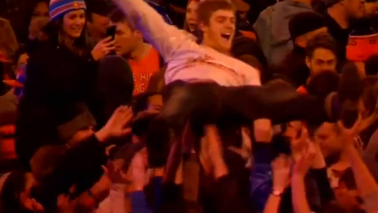 Fans Broncos vieren feest na winnen Super Bowl