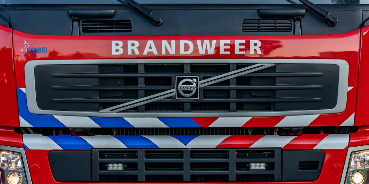Brandweer rukt uit voor brand in flatwoning aan Appelstraat in Goes